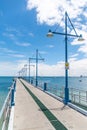 Rockingham foreshore jetty in front of the Cruising Yacht Club Royalty Free Stock Photo