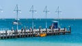 Rockingham foreshore jetty in front of the Cruising Yacht Club Royalty Free Stock Photo