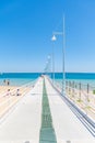 Rockingham foreshore jetty in front of the Cruising Yacht Club Royalty Free Stock Photo
