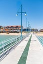 Rockingham foreshore jetty in front of the Cruising Yacht Club Royalty Free Stock Photo