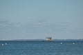 The Rockland Breakwater Lighthouse on a winter day