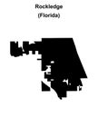 Rockledge outline map Royalty Free Stock Photo