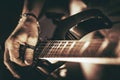 Rockman Guitar Player Royalty Free Stock Photo