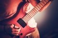 Rockman Guitarist Closeup Royalty Free Stock Photo