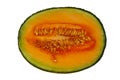 Rockmelon or cantaloupe half