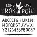 Rocknroll alphabet font