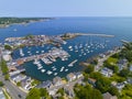 Rockport Harbor aerial view, Rockport, MA, USA Royalty Free Stock Photo