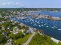 Rockport Harbor aerial view, Rockport, MA, USA Royalty Free Stock Photo