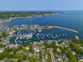 Rockport Harbor aerial view, Rockport, MA, USA Royalty Free Stock Photo