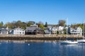 Rockport Harbor with blue and clean sky