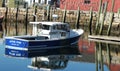 Fishing Boat at port of Rockport City at early spring