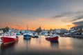 Rockport, Massachusetts, USA Downtown and Harbor View Royalty Free Stock Photo