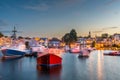 Rockport, Massachusetts, USA Downtown and Harbor Royalty Free Stock Photo