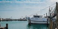 ROCKPORT, TX - 14 FEB 2023: Commercial fishing boat in the marina