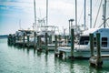 ROCKPORT, TX - 14 FEB 2023: Several boats docked in the marina