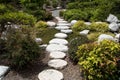 Rocks alley design Japanese friendship garden in Balboa park San Diego Royalty Free Stock Photo
