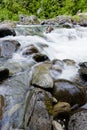 Rocks along the Sol Duc river. Royalty Free Stock Photo