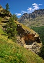 Rocks in alpien Gran Paradiso National Park, Valle dAosta Royalty Free Stock Photo