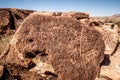 Rocks with ancient Petroglyphs at Chalfant Valley