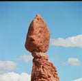 Rocks in the Arches National Park in Utah, the USA with the sky in the background Royalty Free Stock Photo