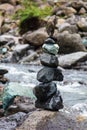 Rocks in balance, meditation and yoga for the soul
