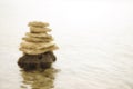Rocks balancing on top of each other Royalty Free Stock Photo