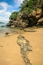 Rocks in the beach - Buzios - Brazil Royalty Free Stock Photo