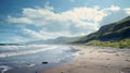 Dreamy Sandy Beach In Hindu Yorkshire Dales Royalty Free Stock Photo