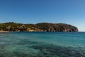Rocks beautiful beach turquoise sea water, Camp de Mar, Majorca island, Spain Royalty Free Stock Photo