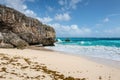 Rocks on the Bottom beach in Barbados island