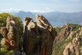 Rocks of Calanche de Piana in Corsica Royalty Free Stock Photo