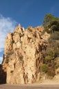 Rocks of Calanche de Piana in Corsica Royalty Free Stock Photo