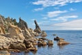 Rocks Cape Laplace on a sunny day Royalty Free Stock Photo