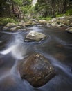 Rocks in countryside stream