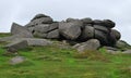 Rocks in Dartmoor National Park. Royalty Free Stock Photo