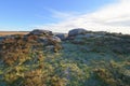 Narrow path between the rocks in the Derbyshire Peak District Royalty Free Stock Photo