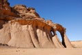 Rocks in the desert, Sahara desert, Libya Royalty Free Stock Photo