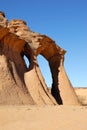 Rocks in the desert, Sahara desert, Libya Royalty Free Stock Photo