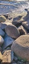 Rocks at the docks Royalty Free Stock Photo