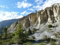 Rocks eroded by water between Ngawal and Bhraka, Nepal Royalty Free Stock Photo