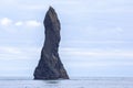 Rocks Fingers Troll. Iceland. Waves of the Atlantic ocean Royalty Free Stock Photo