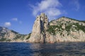 Rocks formation on the coast of Capri Island, Italy Royalty Free Stock Photo