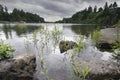 Rocks Formation at Willamette River Royalty Free Stock Photo