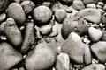 Rocks forming Black Sand Beach on Maui, Hawaii Royalty Free Stock Photo