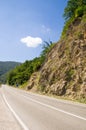 Rocks on highway in Dinaric Alps, Serbia Royalty Free Stock Photo