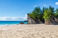 Rocks at Horseshoe Bay Beach, Bermuda Royalty Free Stock Photo