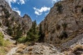 Rocks of Imbros gorge. Crete. Greece. Royalty Free Stock Photo