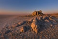 Rocks on the Makgadigadi Pan