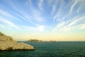 Rocks in the Mediterranean near Marseille in the t