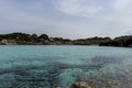 Rocks by the Mediterranean sea on the island of Ibiza in Spain, Royalty Free Stock Photo